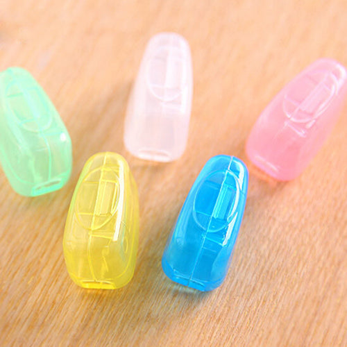 5Pcs Portable Toothbrush Cover Holder Travel Hiking Camping Brush Cap Case