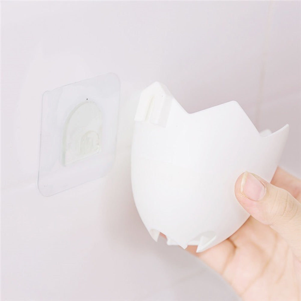 Chick Eggs Expressions Wall Suction Paste Toothbrush Holder Bathroom Supplies