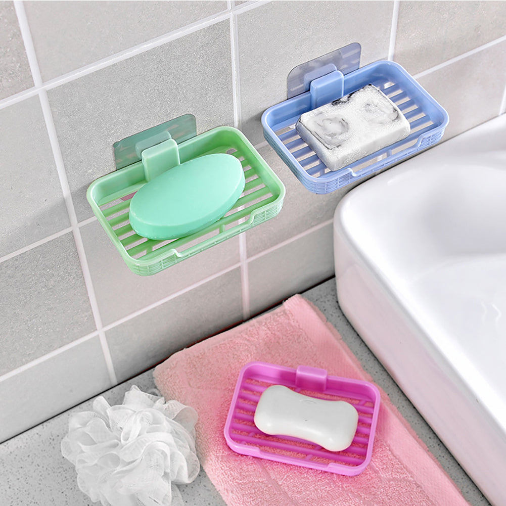 Bathroom Kitchen Soap Sponge Storage Dish Drain Rack Organizer Holder Home Tool