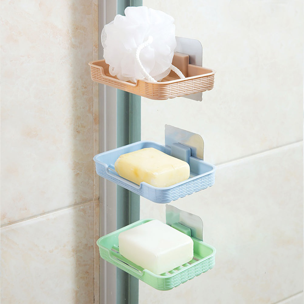 Bathroom Kitchen Soap Sponge Storage Dish Drain Rack Organizer Holder Home Tool