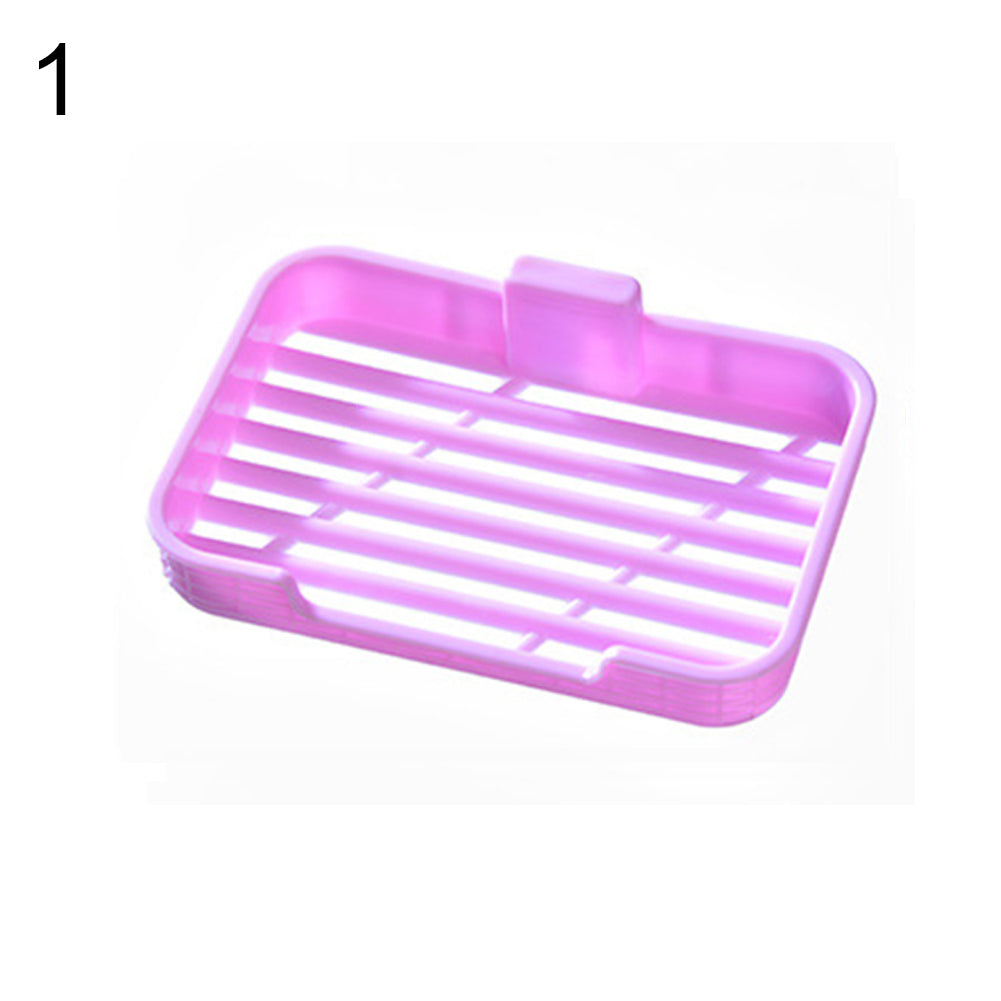 Bathroom Kitchen Soap Sponge Storage Dish Drain Rack Organizer Holder Home Tool