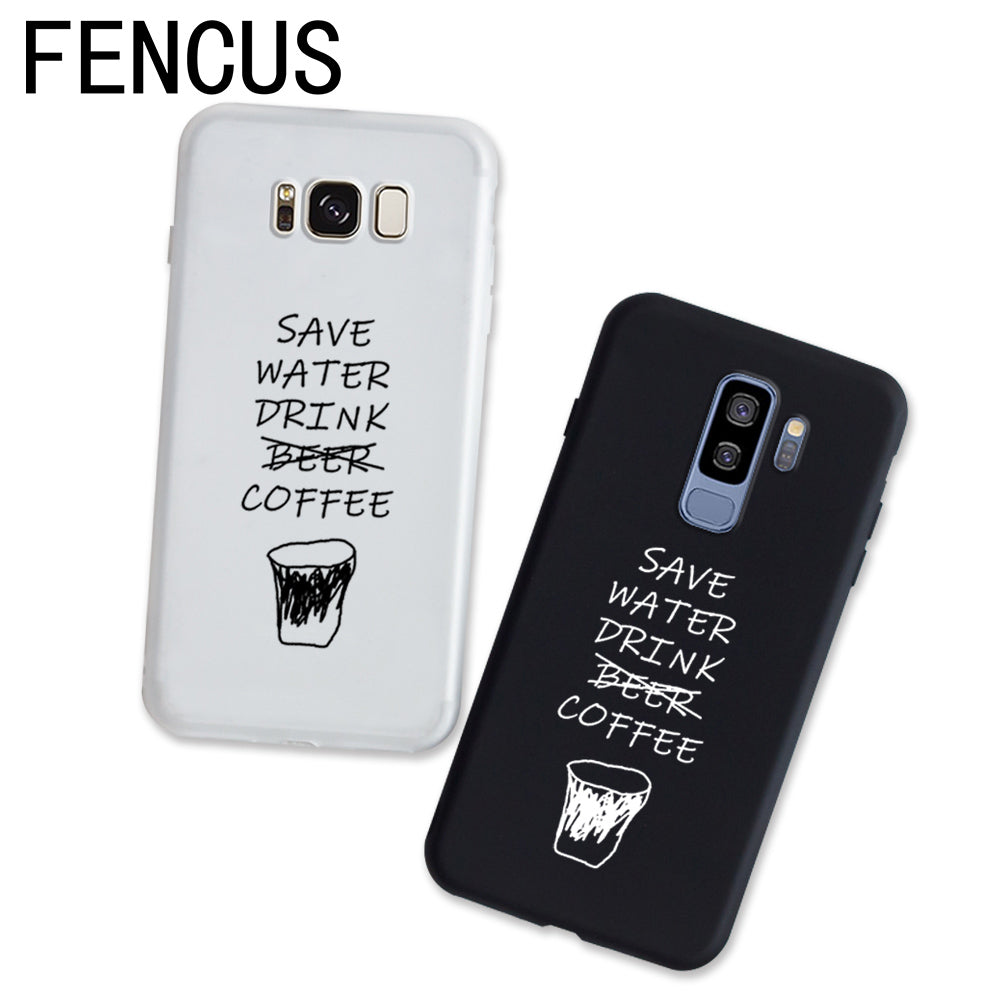 Vivo V9 Y71 Y81 Back Cover Couple Drink Coffee Soft Phone cases