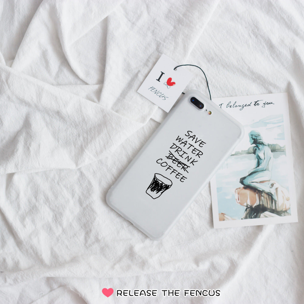 Vivo V9 Y71 Y81 Back Cover Couple Drink Coffee Soft Phone cases