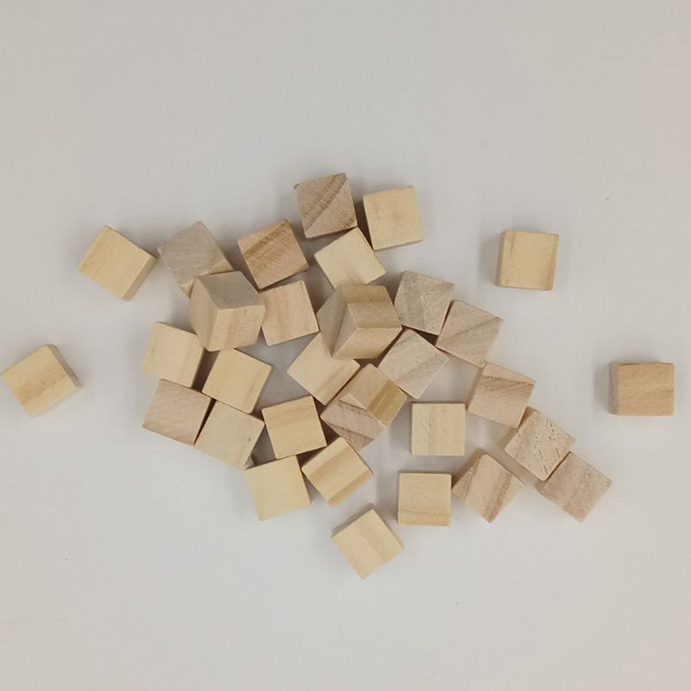 50 Pcs/20 Pcs/10 Pcs Simple Squares Wooden Sewing Craft Scrapbooking DIY Buttons