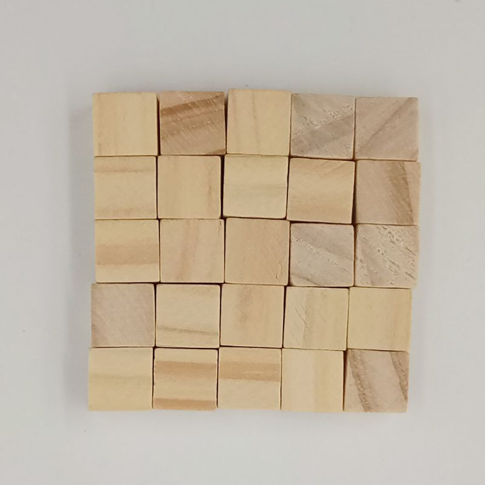 50 Pcs/20 Pcs/10 Pcs Simple Squares Wooden Sewing Craft Scrapbooking DIY Buttons