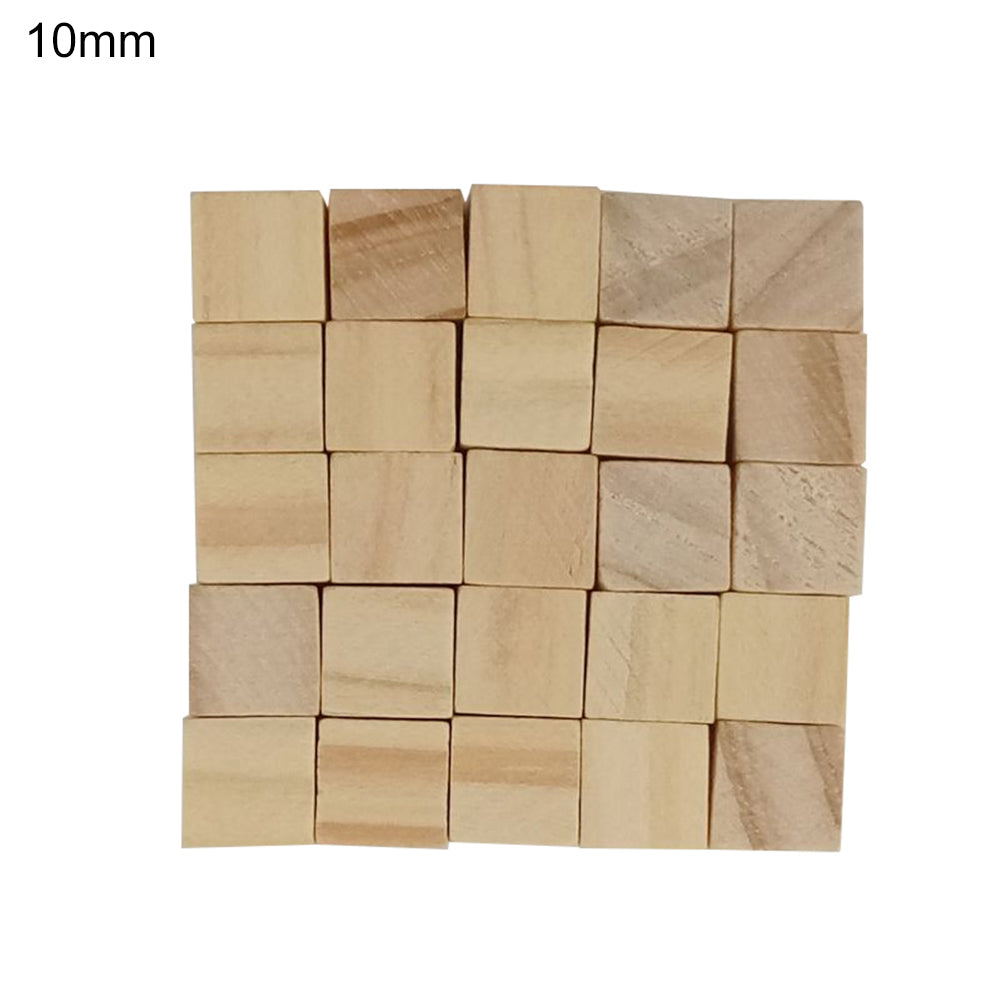 50 Pcs/20 Pcs/10 Pcs Simple Squares Wooden Sewing Craft Scrapbooking DIY Buttons