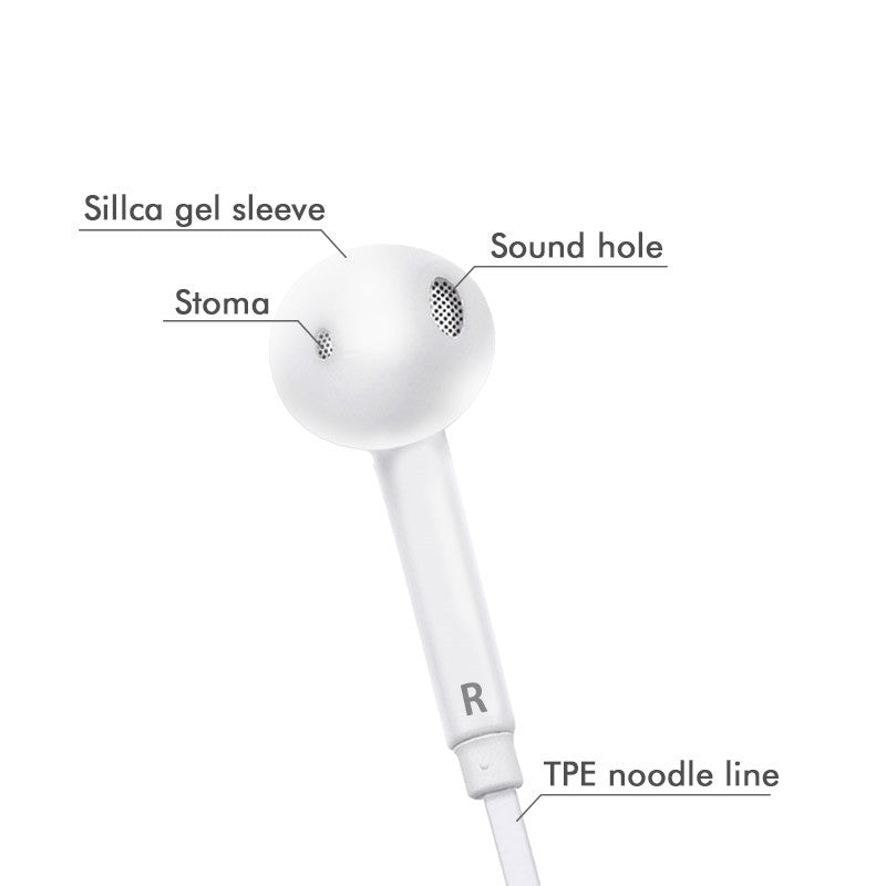 3.5mm In-Ear Wired Earphone Stereo Music Headphones Sport Running Headset with Mic Volume Control for Samsung S6 Xiaomi