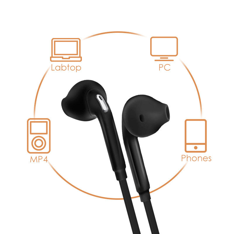 3.5mm In-Ear Wired Earphone Stereo Music Headphones Sport Running Headset with Mic Volume Control for Samsung S6 Xiaomi