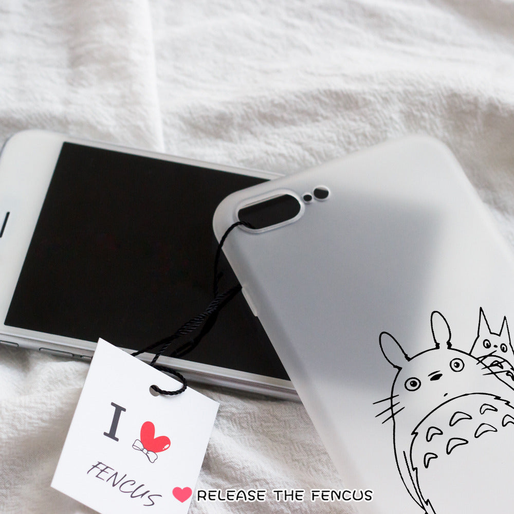 Samsung Galaxy S8 S9 Plus Note 8 Cover Couple Cartoon Totoro Soft Phone cases