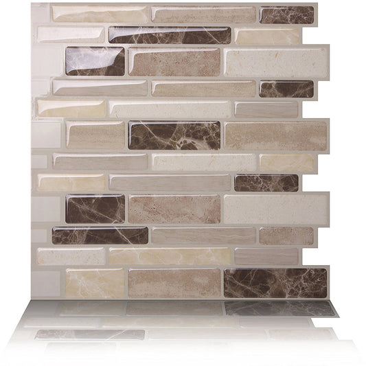 Modern 3D Tile Style Self-Adhesive Wallpaper Home Room DIY Wall Sticker Decor