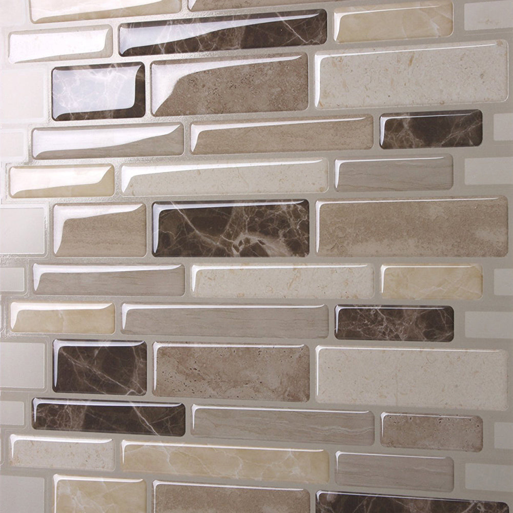 Modern 3D Tile Style Self-Adhesive Wallpaper Home Room DIY Wall Sticker Decor