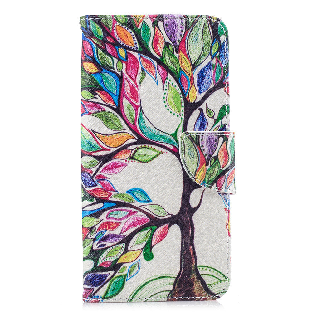 ,Painted clamshell all inclusive with wallet? for Red mi 6  tree