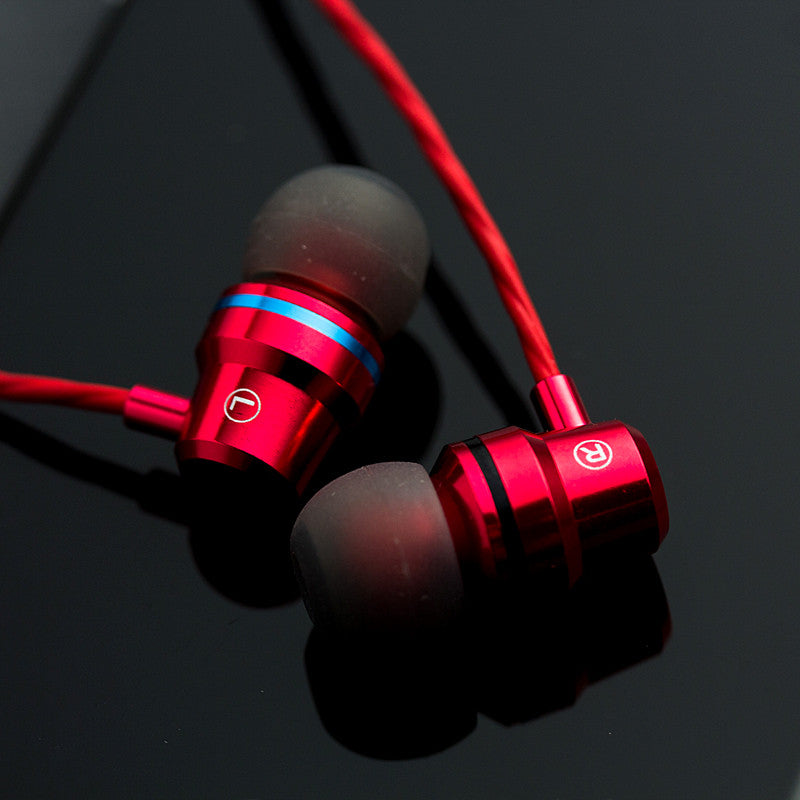 Metal Subwoofer In Ear Earphones with Microphone Fone De Ouvido Audifonos for All 3.5mm Phone