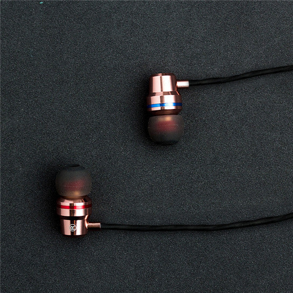 Metal Subwoofer In Ear Earphones with Microphone Fone De Ouvido Audifonos for All 3.5mm Phone