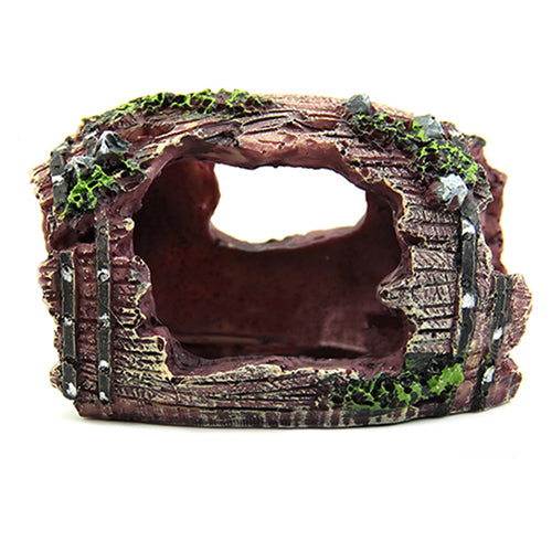 Fish Tank Aquarium Barrel Resin Ornament Cave Furnishing Landscaping Decoration
