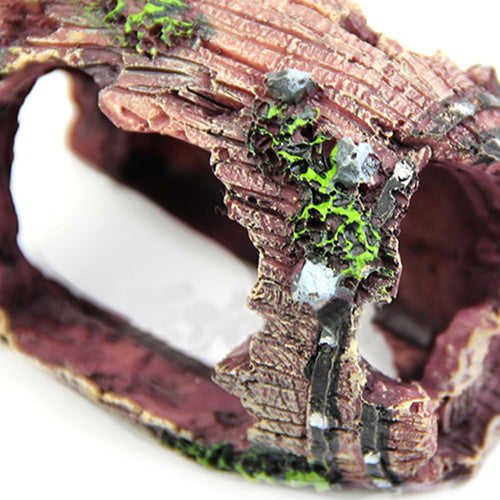 Fish Tank Aquarium Barrel Resin Ornament Cave Furnishing Landscaping Decoration