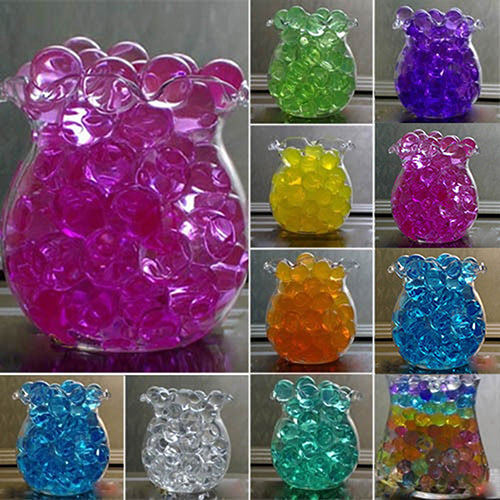 1000Pcs Flower Plants Magic Jelly Crystal Soil Mud Water Pearls Beads Balls