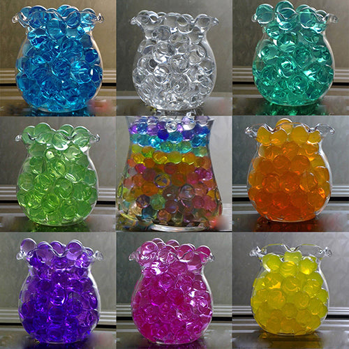 1000Pcs Flower Plants Magic Jelly Crystal Soil Mud Water Pearls Beads Balls