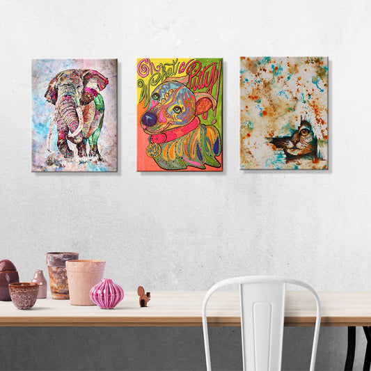 Elephant Home Living Room Decoration Fashion Beauty Animal Art Painting Wall