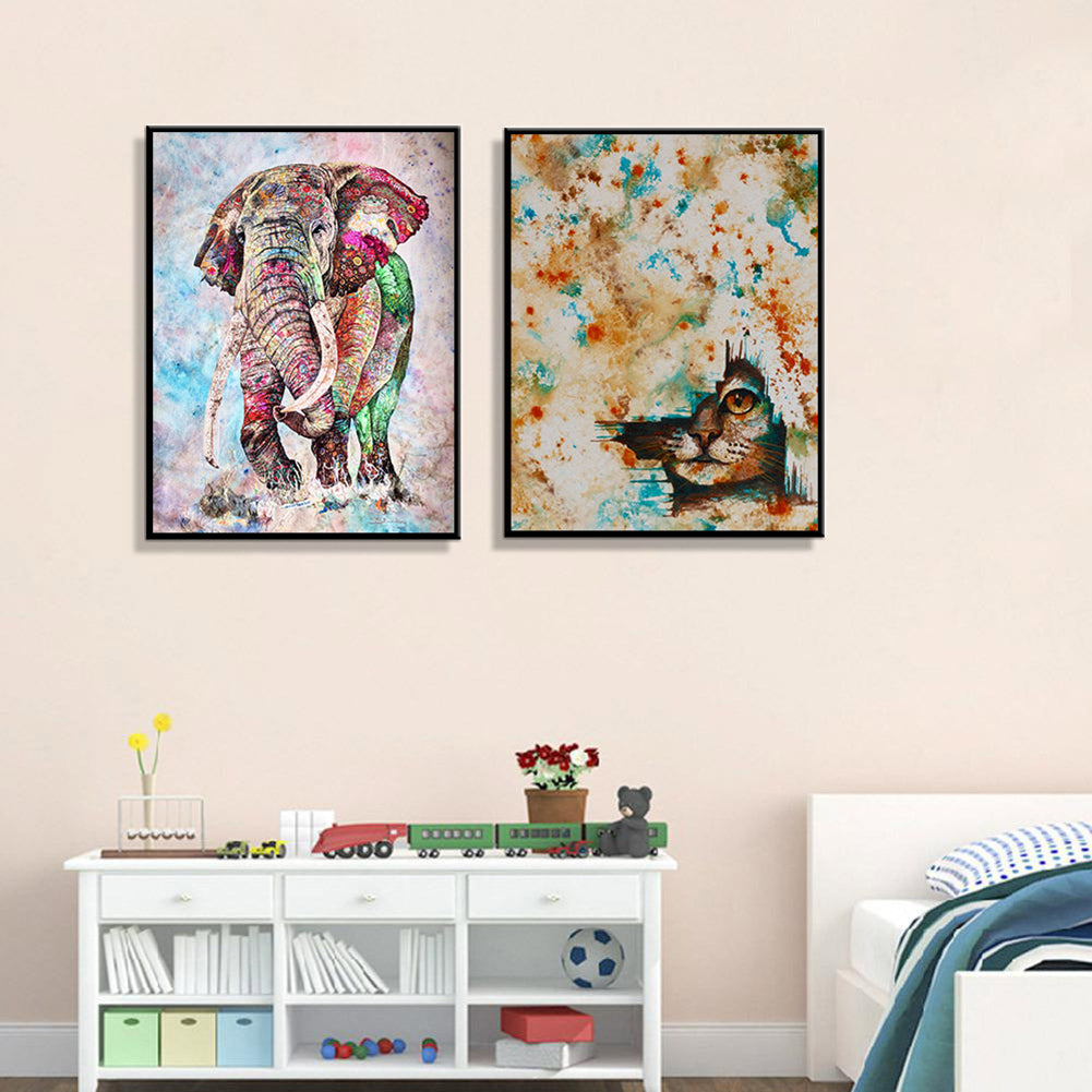 Elephant Home Living Room Decoration Fashion Beauty Animal Art Painting Wall