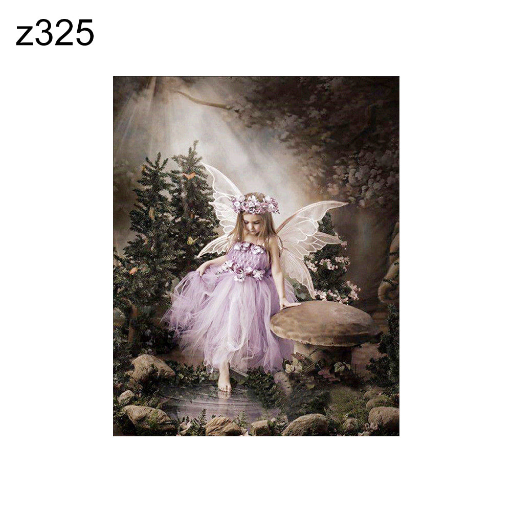 Baby Girl Angel Swan Full Diamond Painting Wall Cross Stitch Embroidery Decor