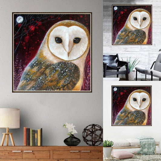 Sharp Eyesight Owl DIY Resin Diamond Painting Cross Stitch Embroidery Gift Decor