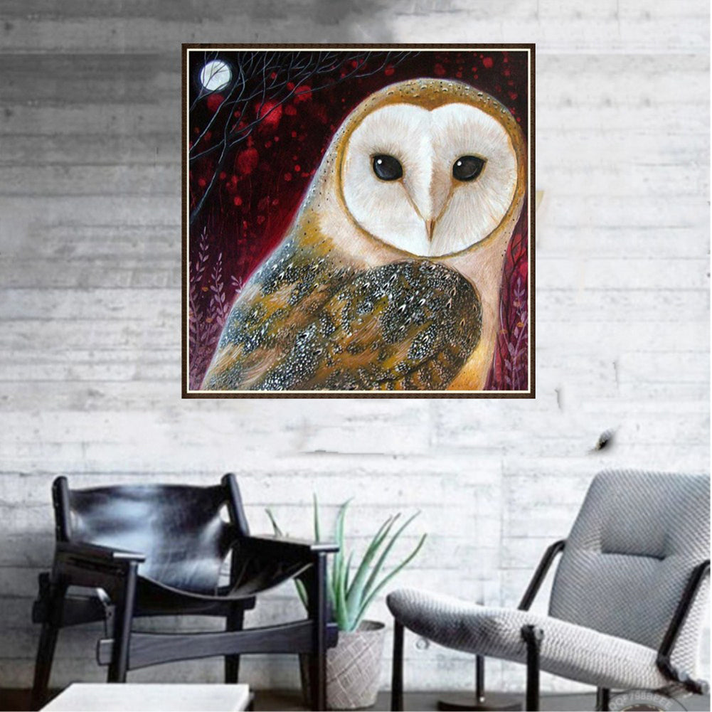 Sharp Eyesight Owl DIY Resin Diamond Painting Cross Stitch Embroidery Gift Decor