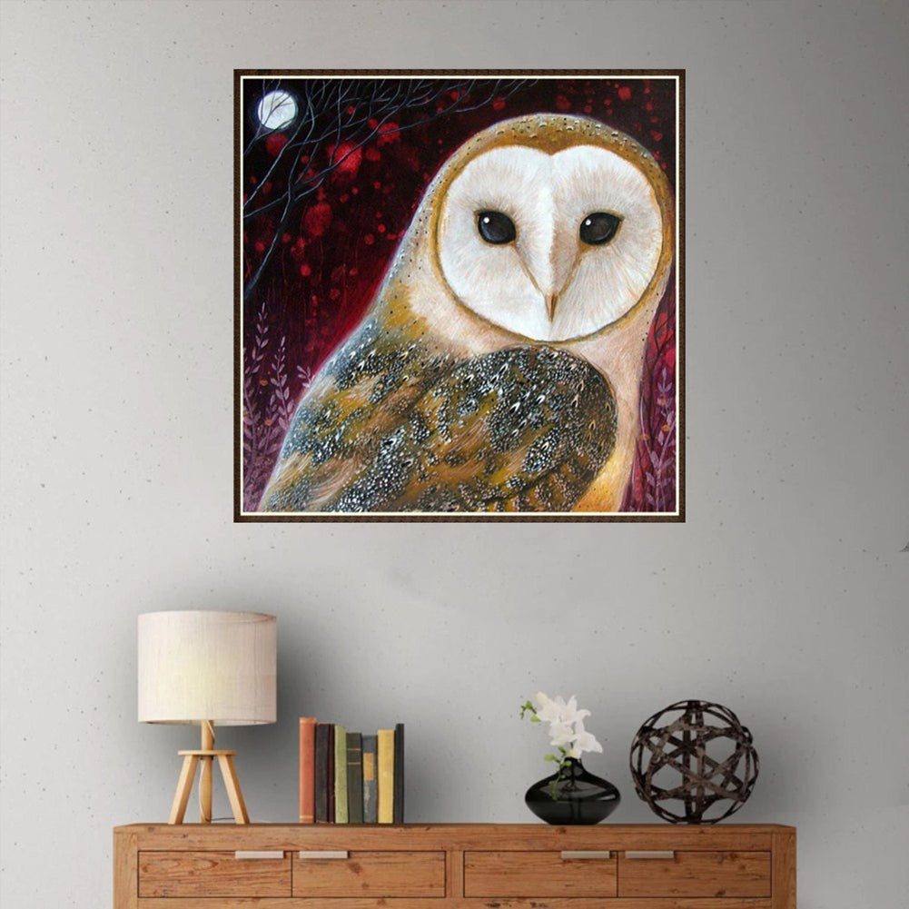 Sharp Eyesight Owl DIY Resin Diamond Painting Cross Stitch Embroidery Gift Decor