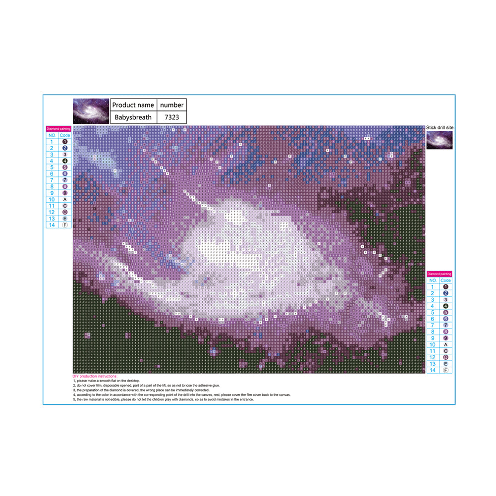 Galaxy 5D DIY Full Resin Diamond Painting Cross Stitch Embroidery Home Decor