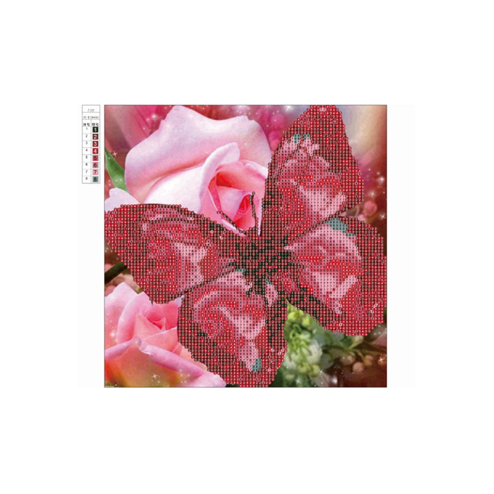 5D Butterfly with Flower Diamond Painting Embroidery Cross Stitch Home Decor