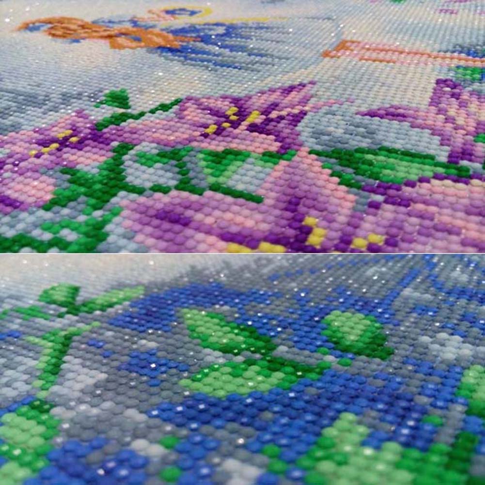 5D Butterfly with Flower Diamond Painting Embroidery Cross Stitch Home Decor