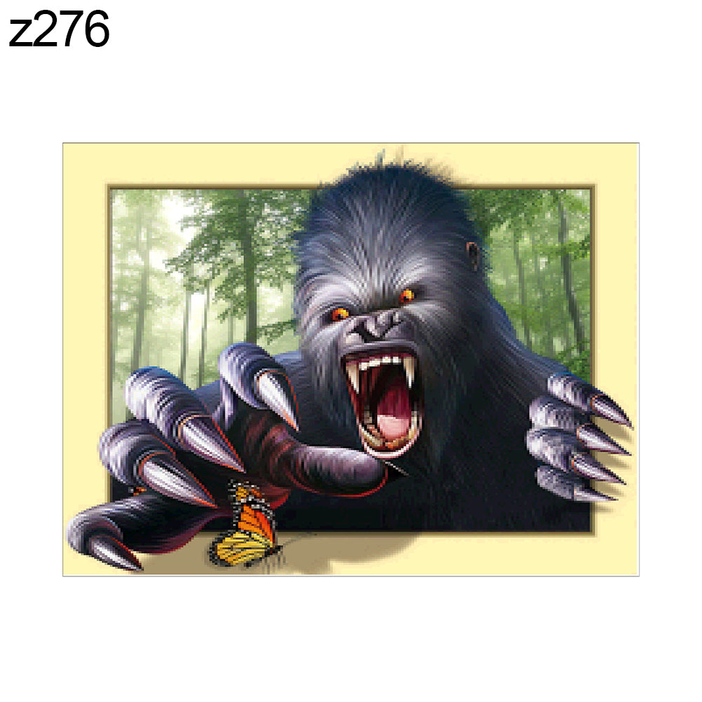 Orangutan Eagle Dog Tiger Cross Stitch Embroidery Decor Full Diamond Painting