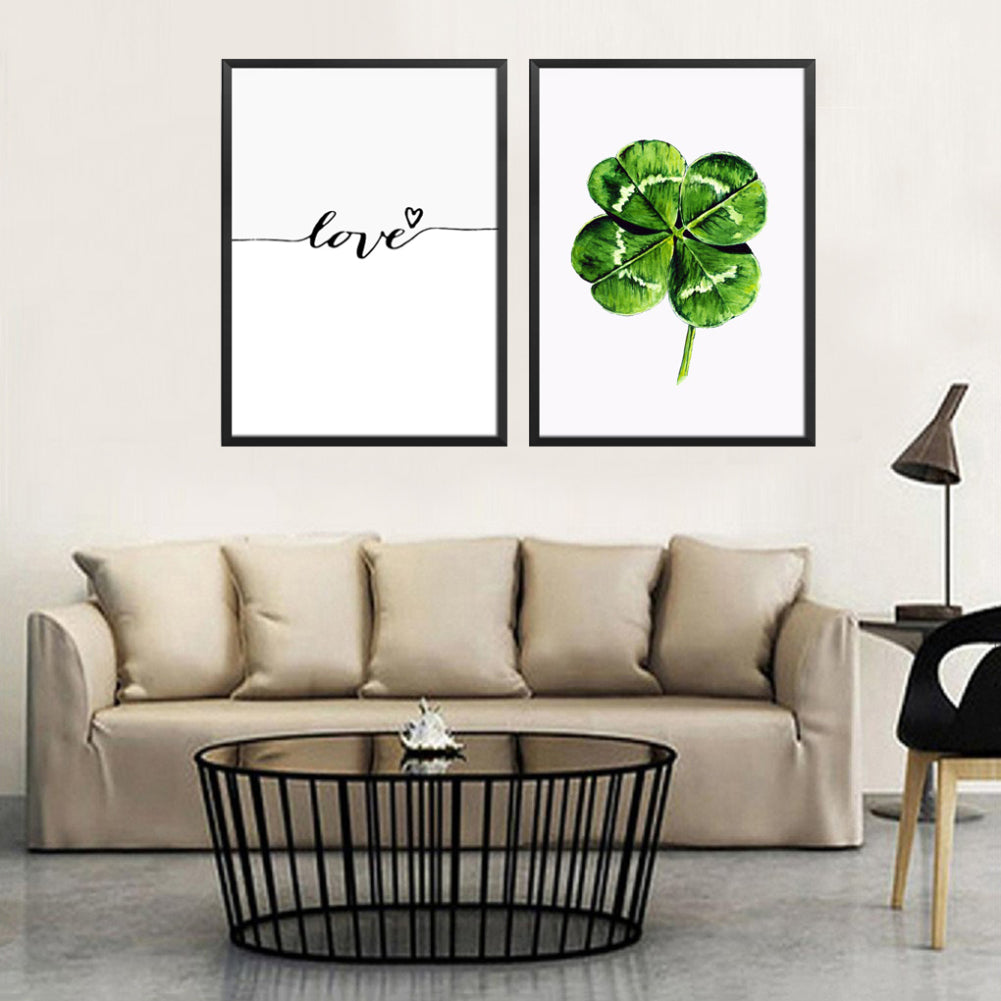 Nordic Leaf Love Painting Decorative Picture Home Wall Art Decor Posters Mural