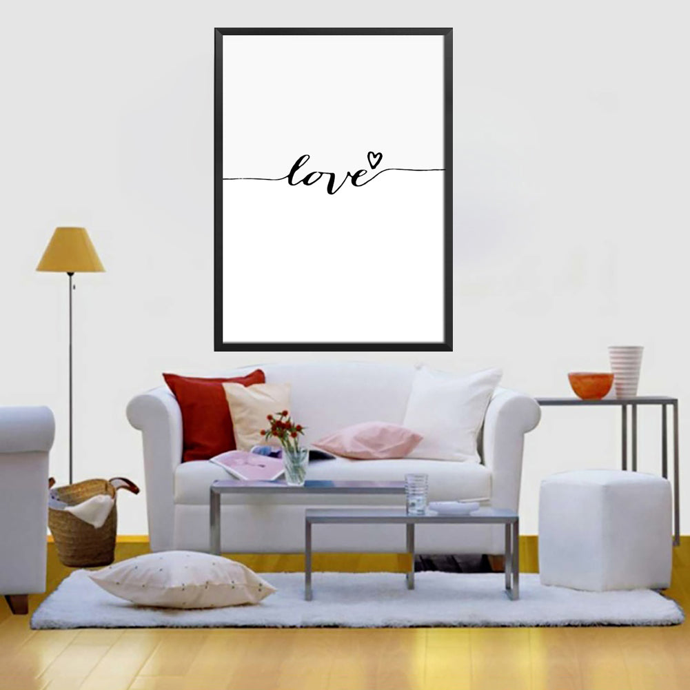 Nordic Leaf Love Painting Decorative Picture Home Wall Art Decor Posters Mural