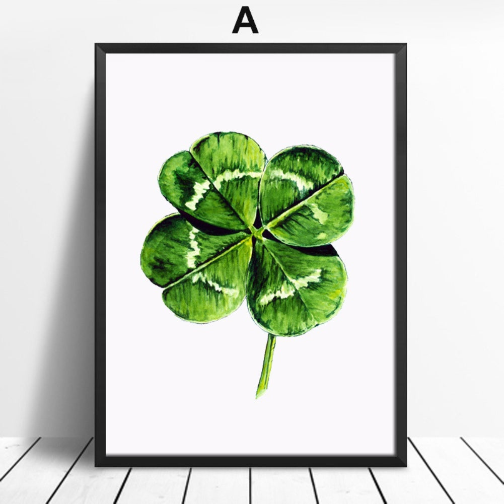 Nordic Leaf Love Painting Decorative Picture Home Wall Art Decor Posters Mural