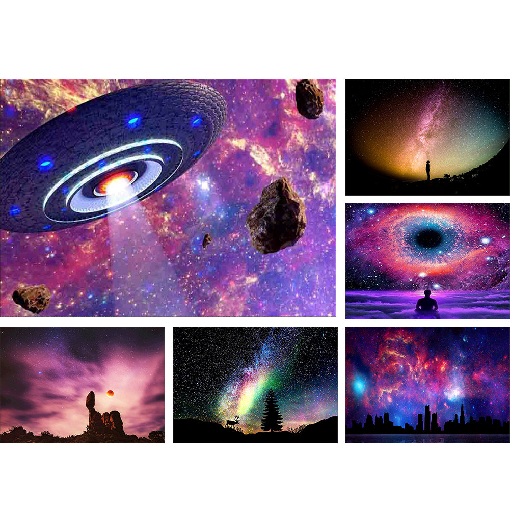 Star Sky Space Embroidery Cross Stitch Full Resin Diamond Painting Room Decor