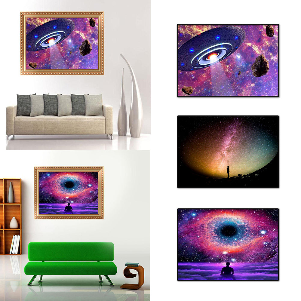 Star Sky Space Embroidery Cross Stitch Full Resin Diamond Painting Room Decor