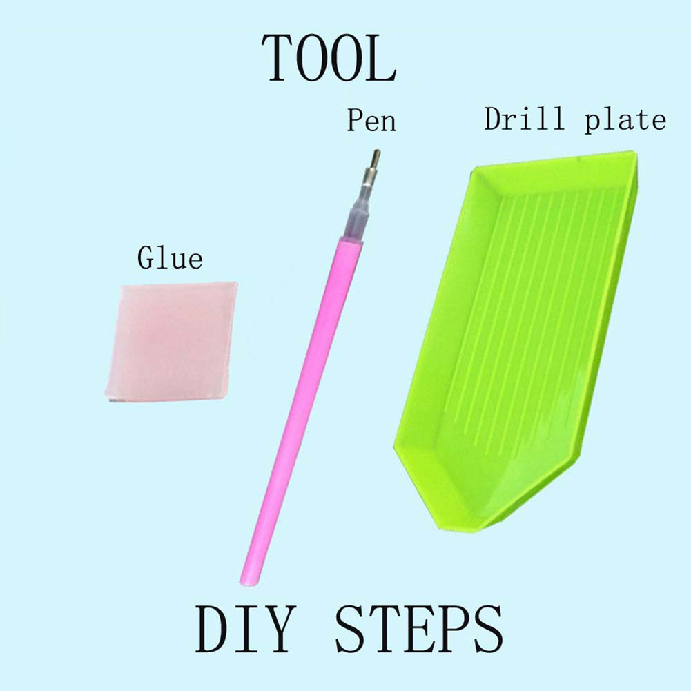 Rhinestone Decoration DIY 5D Diamond Painting Angel Girl Elf Cross Stitch Gift