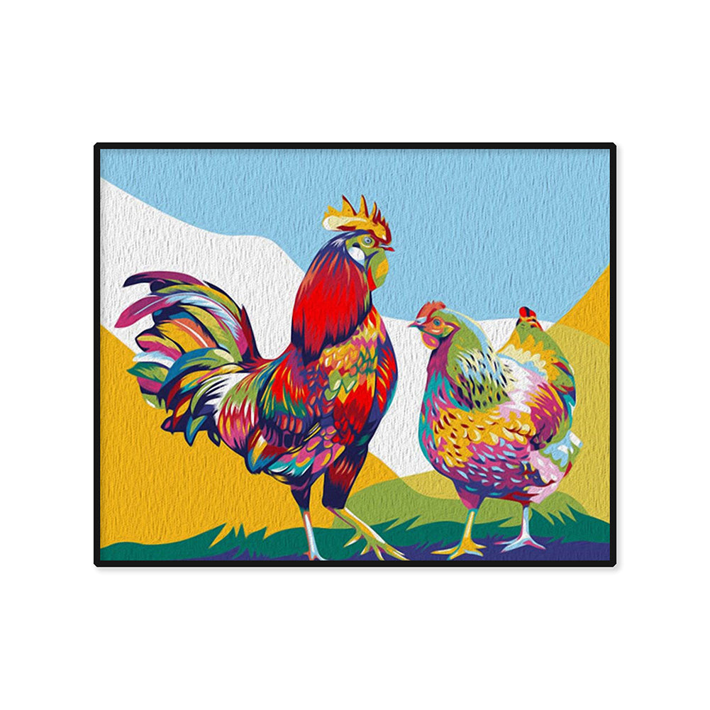 Elephant Chicken Tiger Full Drill Diamond Painting Animal DIY Cross Stitch Decor