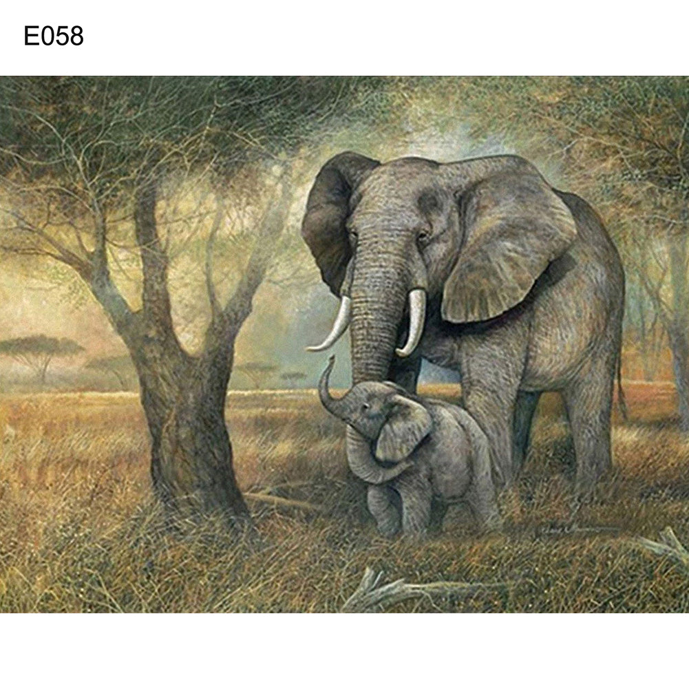 Elephant Chicken Tiger Full Drill Diamond Painting Animal DIY Cross Stitch Decor