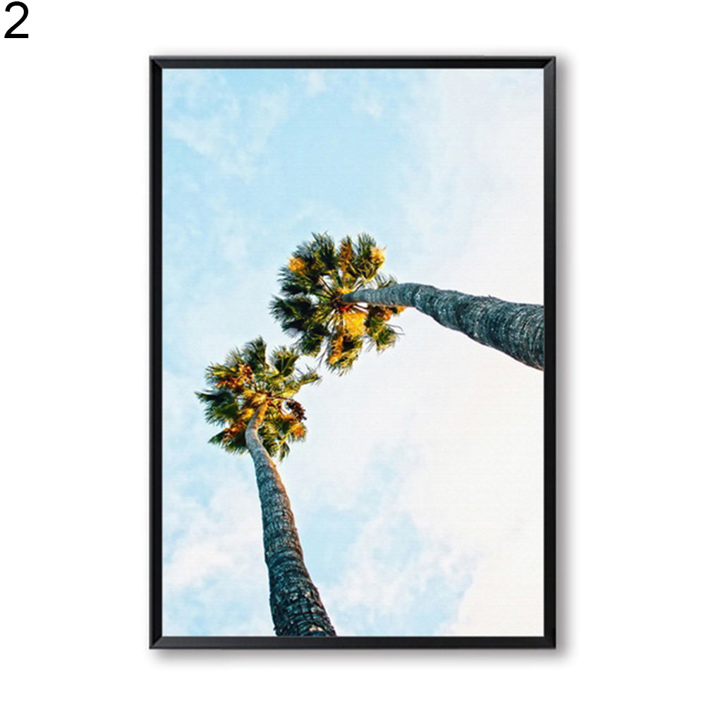 Hawaii Beach Coconut Tree Unframed Wall Canvas Print Art Painting Home Decor
