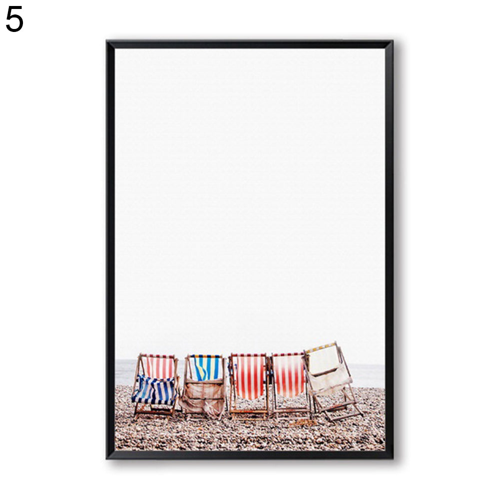 Hawaii Beach Coconut Tree Unframed Wall Canvas Print Art Painting Home Decor