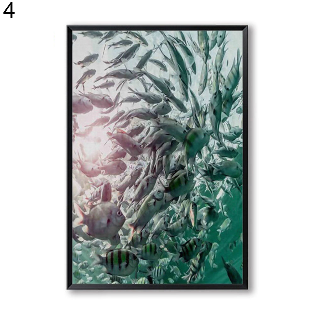 Hawaii Beach Coconut Tree Unframed Wall Canvas Print Art Painting Home Decor