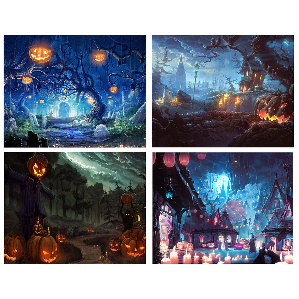 Christmas Snowman Halloween Full Diamond Painting Cross Stitch Decor Wall Craft