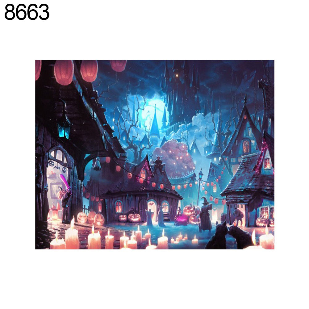 Christmas Snowman Halloween Full Diamond Painting Cross Stitch Decor Wall Craft