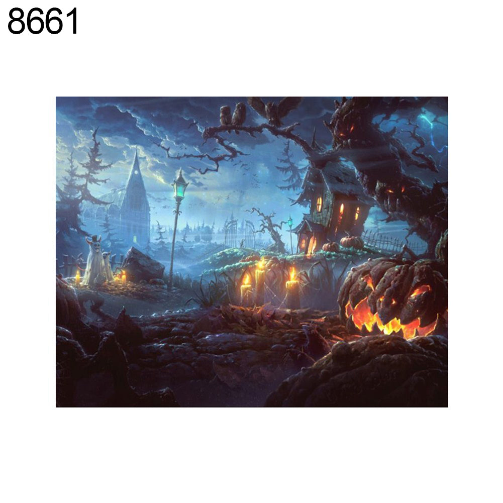 Christmas Snowman Halloween Full Diamond Painting Cross Stitch Decor Wall Craft