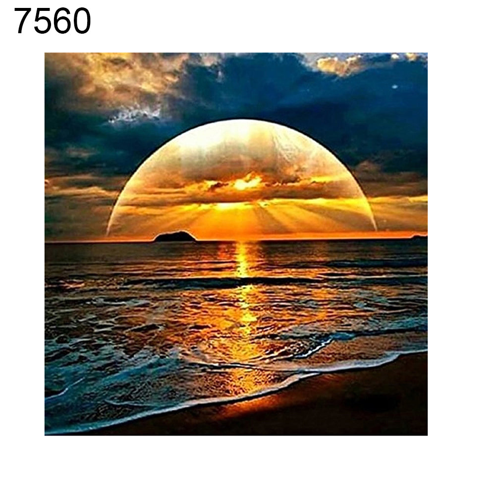 Tree Sea DIY Full Resin Diamond Painting Cross Stitch Unframed Home Wall Decor