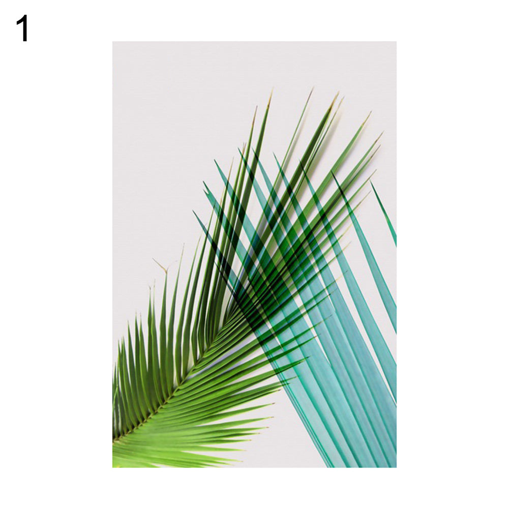 Nordic Plant Leaf Decorative Canvas Painting Wall Art Living Room Home Decor