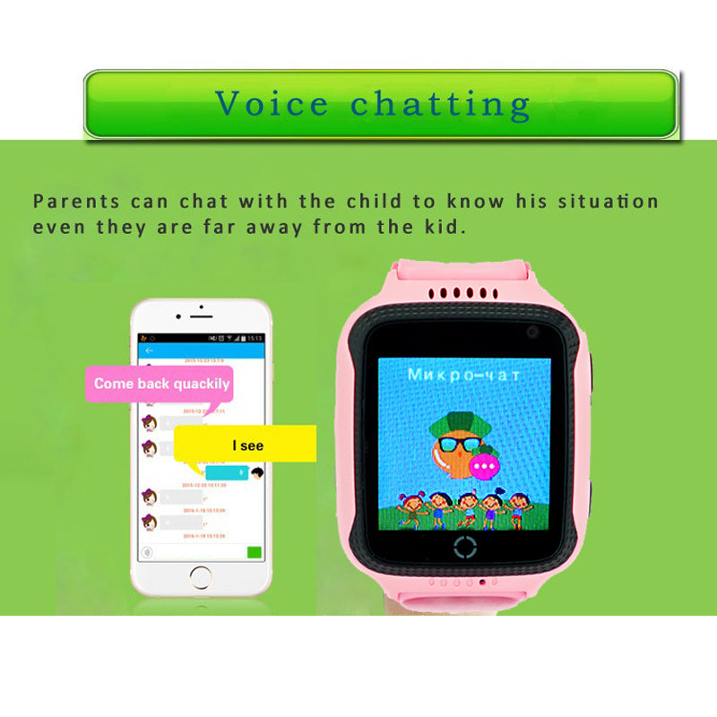 GPS Kids Smart Watch With Camera Flashlight Baby Watch SOS Call Location Device Tracker