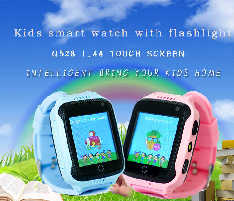GPS Kids Smart Watch With Camera Flashlight Baby Watch SOS Call Location Device Tracker